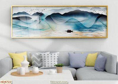 Download file gốc Tranh bộ hiện đại HD4722 (in mica) trong suốt