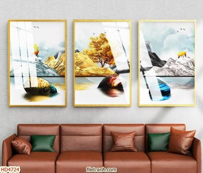 File gốc Tranh bộ hiện đại HD4724 (cho in ấn) từ Filetranh.com