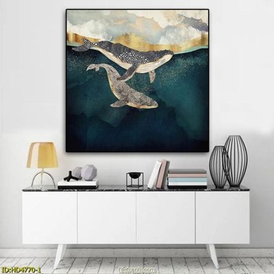 File tranh Tranh bộ hiện đại HD4770 (gốc) in film