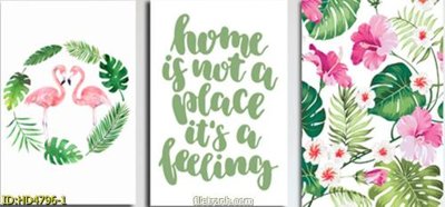 File in lụa Tranh bộ hiện đại HD4796 (tân cổ điển) Tranh bộ hiện đại HD4796