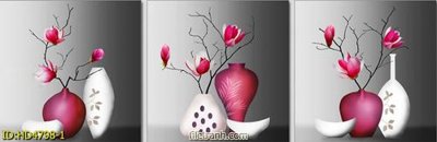 File tranh Tranh bộ hiện đại HD4798 (gốc) in trên kính