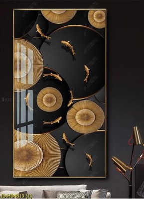 File ảnh Tranh bộ hiện đại HD4819 (gốc) cho trang trí nhà hàng