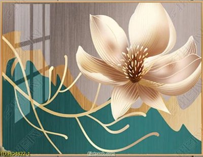 Ảnh gốc file in lụa Tranh bộ hiện đại HD4822 chi tiết