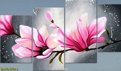 File gốc Tranh bộ hiện đại HD4853 (in mica) làm quà tặng