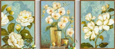 File gốc Tranh bộ hiện đại HD4854 (in tráng gương) nghệ thuật