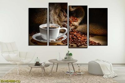 File gốc File tranh bộ treo cà phê HD4889 (trang trí) phòng trẻ em