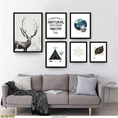 File tranh File tranh bộ hiện đại HD4905 (bản gốc) in lụa 3D