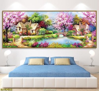 File tranh File tranh bộ hiện đại HD4915 (gốc) in trên kính