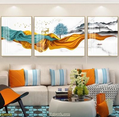 Mua file gốc File tranh bộ hiện đại HD4998 (chất lượng) tại Filetranh.com