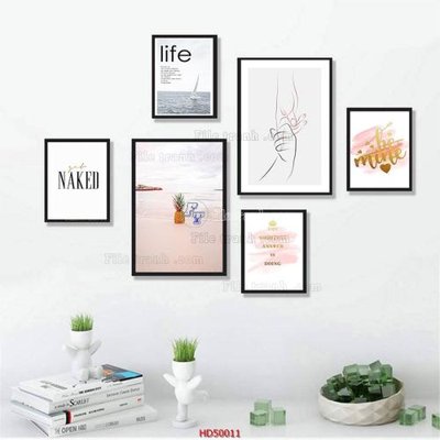 Tải file File tranh treo bộ 6 tấm bắc âu HD50011 (gốc) in ấn chất lượng