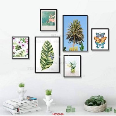 File gốc File tranh treo bộ 6 tấm bắc âu HD50038 (chủ đề hiện đại) trang trí