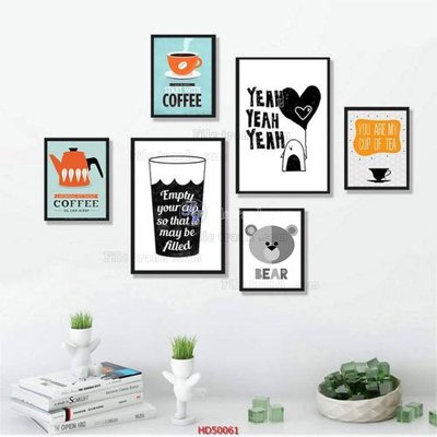 File gốc File tranh treo bộ 6 tấm bắc âu HD50061 (in mica) cắt laser