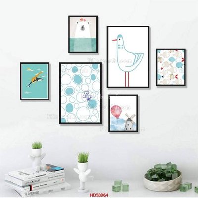 Tải file File tranh treo bộ 6 tấm bắc âu HD50064 (ảnh gốc) file AI/EPS