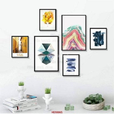 Tệp tin gốc File tranh treo bộ 6 tấm bắc âu HD50065 (dùng cho in ấn) chuyên nghiệp