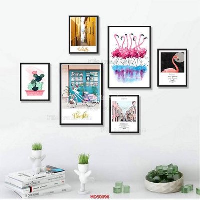 File tranh File tranh treo bộ 6 tấm bắc âu HD50096 (ảnh gốc) độ nét vượt trội