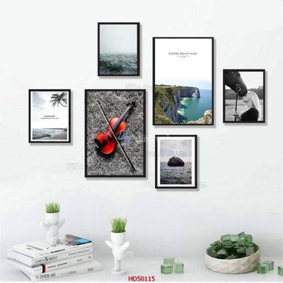 File in ấn File tranh treo bộ 6 tấm bắc âu HD50115 (bản gốc) chất lượng cao