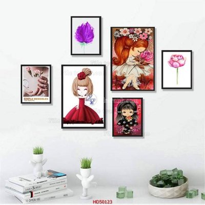 File tranh File tranh treo bộ 6 tấm bắc âu HD50123 (ảnh gốc) chi tiết rõ ràng