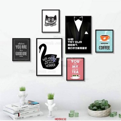 File gốc File tranh treo bộ 6 tấm bắc âu HD50132 (vector) cho in ấn