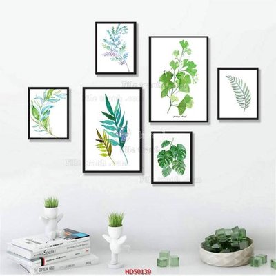 File tranh File tranh treo bộ 6 tấm bắc âu HD50139 (gốc) chủ đề trừu tượng