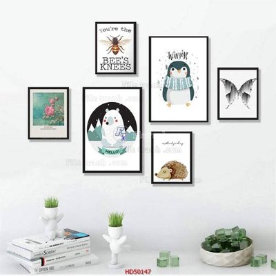 Download file File tranh treo bộ 6 tấm bắc âu HD50147 (gốc) in mica cao cấp