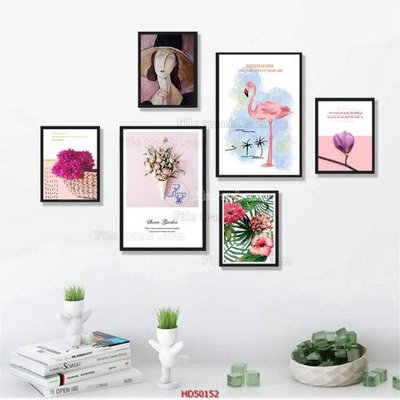 File tranh File tranh treo bộ 6 tấm bắc âu HD50152 (ảnh gốc) không bị mờ