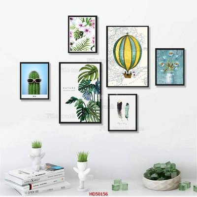 File ảnh File tranh treo bộ 6 tấm bắc âu HD50156 (gốc) in quảng cáo ngoài trời