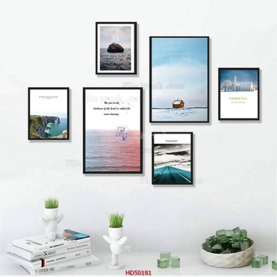 File in trần File tranh treo bộ 6 tấm bắc âu HD50181 (file gốc) xuyên sáng