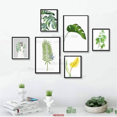 Ảnh gốc File tranh treo bộ 6 tấm bắc âu HD50193 (siêu chi tiết) để in ấn