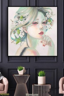 Hình ảnh file gốc in trần nhà File tranh bộ hiện đại HD5050