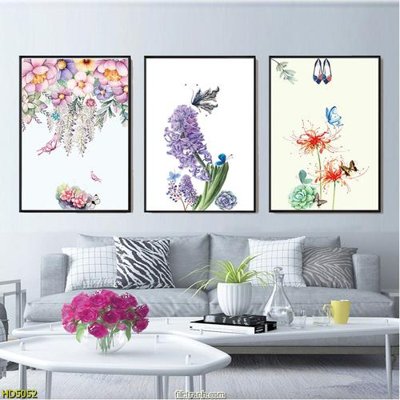 File tranh File tranh bộ hiện đại HD5052 (file gốc) chủ đề phong thủy