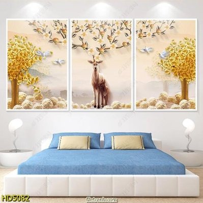 File in ấn File tranh bộ hiện đại HD5082 (bản gốc) từ file gốc