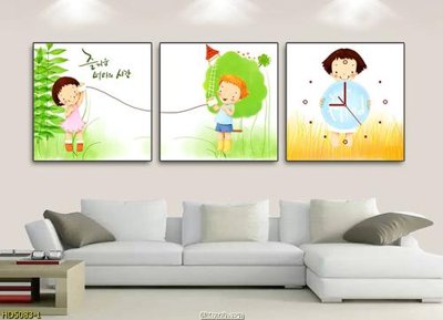 File gốc File tranh bộ hiện đại HD5083 (in lụa) chi tiết cao