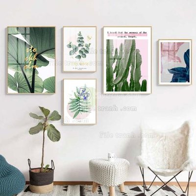 Tải về file gốc File tranh bộ 5 tấm hiện đại HD51056 (chuẩn in ấn)