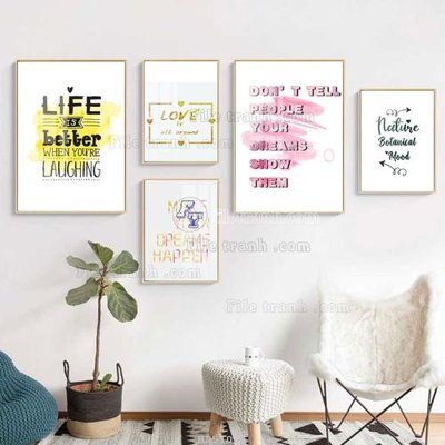 Download file gốc File tranh bộ 5 tấm hiện đại HD51065 (độ nét cao)