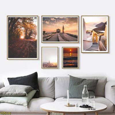 Download file gốc File tranh bộ hiện đại HD5116 (in mica) trong suốt