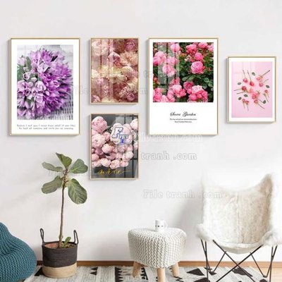 Tải xuống file tranh gốc File tranh bộ 5 tấm hiện đại HD51199 (PSD/TIFF)