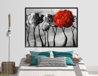 File gốc File tranh bộ hiện đại HD5147 (in mica) trang trí