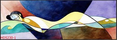 File gốc File tranh bộ hiện đại HD5230 (in ấn) màu sắc trung thực