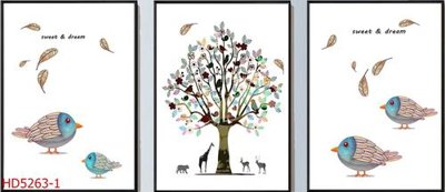 File gốc File tranh bộ hiện đại HD5263 (in lụa) chi tiết cao