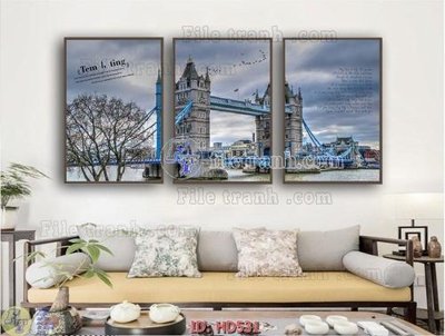 File in trần File tranh hiện đại HD531 (bản gốc) phong cảnh