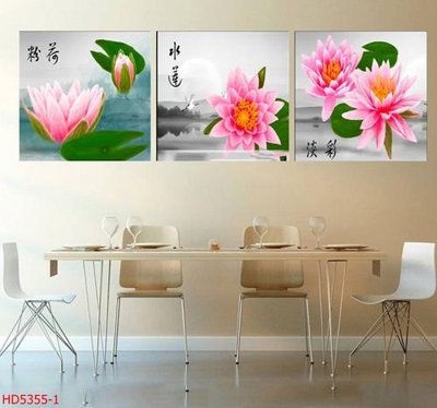 File in lụa File tranh bộ hiện đại HD5355 (phong cảnh) File tranh bộ hiện đại HD5355