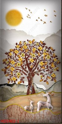 File PSD File tranh bộ hiện đại HD5402 (gốc) nhiều lớp (multi-layer)