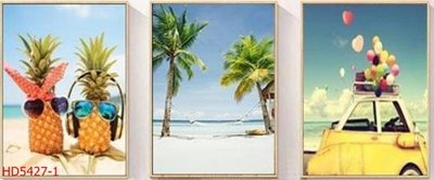 File ảnh File tranh bộ hiện đại HD5427 (gốc) trang trí khách sạn