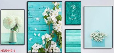 File ảnh File tranh bộ hiện đại HD5447 (gốc) cho trang trí nội thất