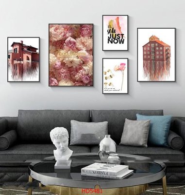 Download file File tranh bộ hiện đại HD5481 (gốc) in mica cao cấp