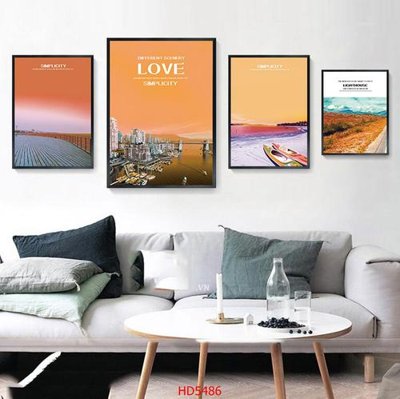 File tranh File tranh bộ hiện đại HD5486 (gốc) chủ đề động vật