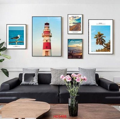 File ảnh File tranh bộ hiện đại HD5488 (gốc) in Hiflex