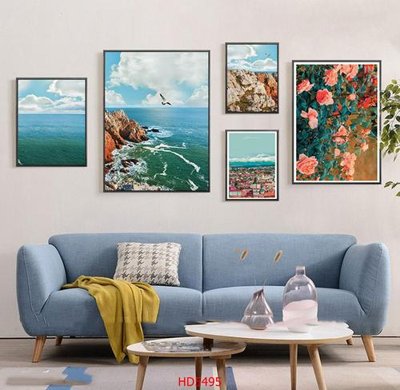 File PSD File tranh bộ hiện đại HD5495 (bản gốc) cho nhà in