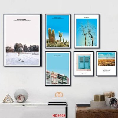 File gốc File tranh bộ hiện đại HD5498 (chuẩn màu) cho in offset