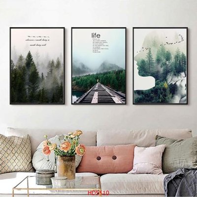 File ảnh File tranh bộ hiện đại HD5510 (gốc) in poster